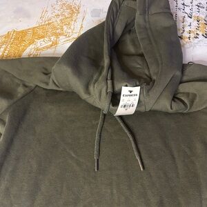Express Khaki Green Pullover Hoodie